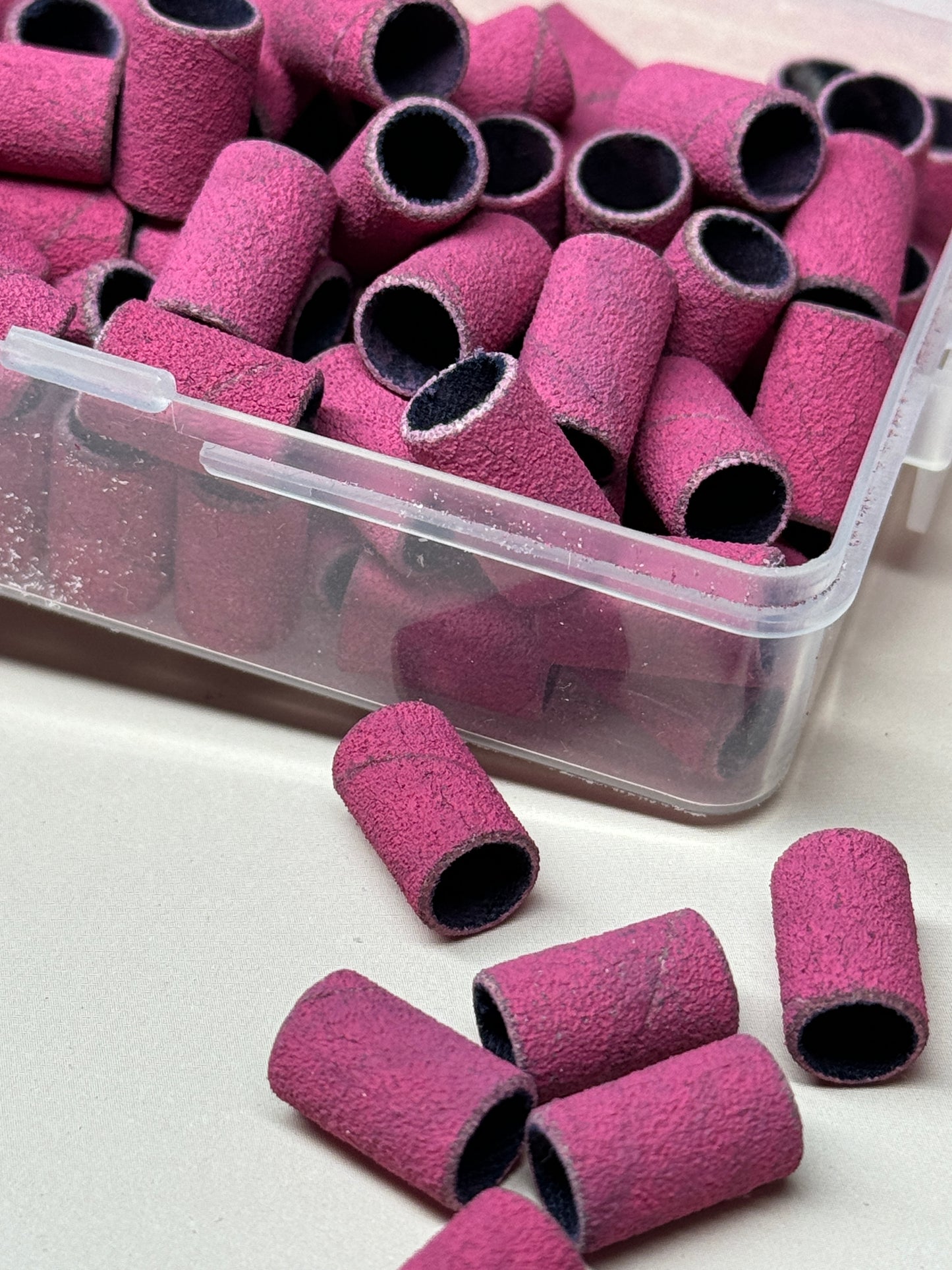 Sanding bands með mandrel bita - bleik