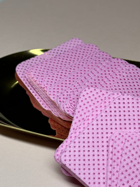 Lint free wipes- bleikar